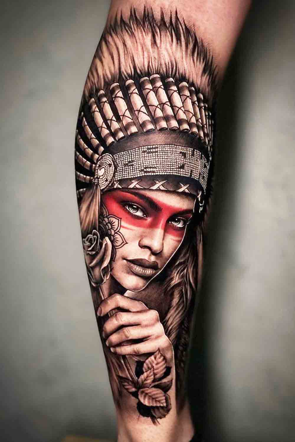 tatuagem-de-india-na-perna-1 