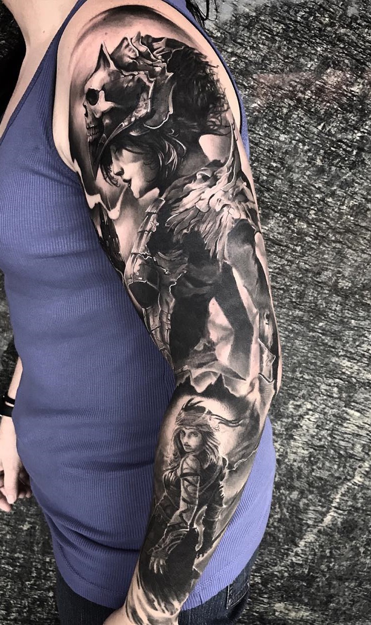 Tatuagens-femininas-de-braço-fechado-11 