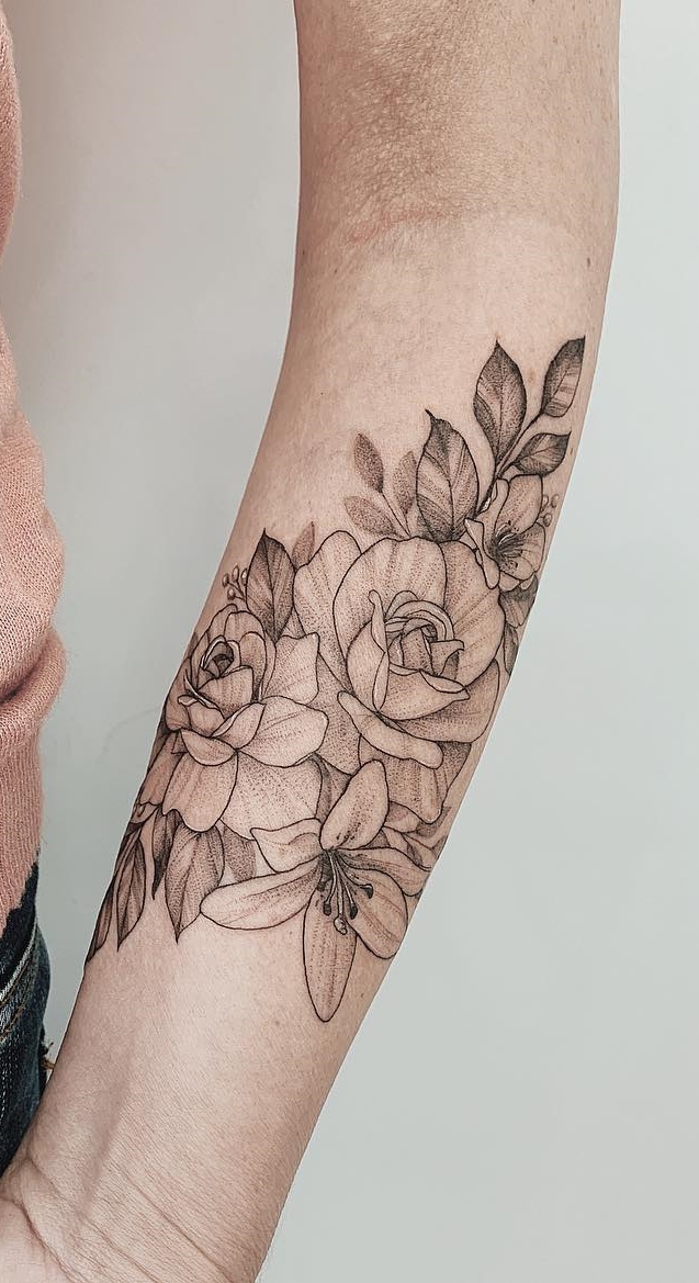 tatuagens-de-flores-no-antebraço-8 