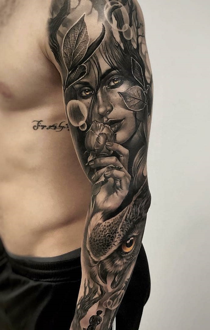 Braço-fechado-de-tatuagens-masculinas-27 