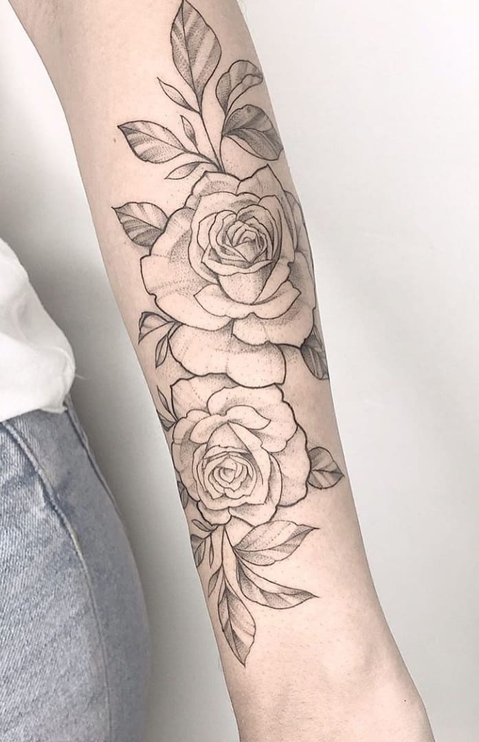 Tatuagens-floridas-no-antebraço-23 