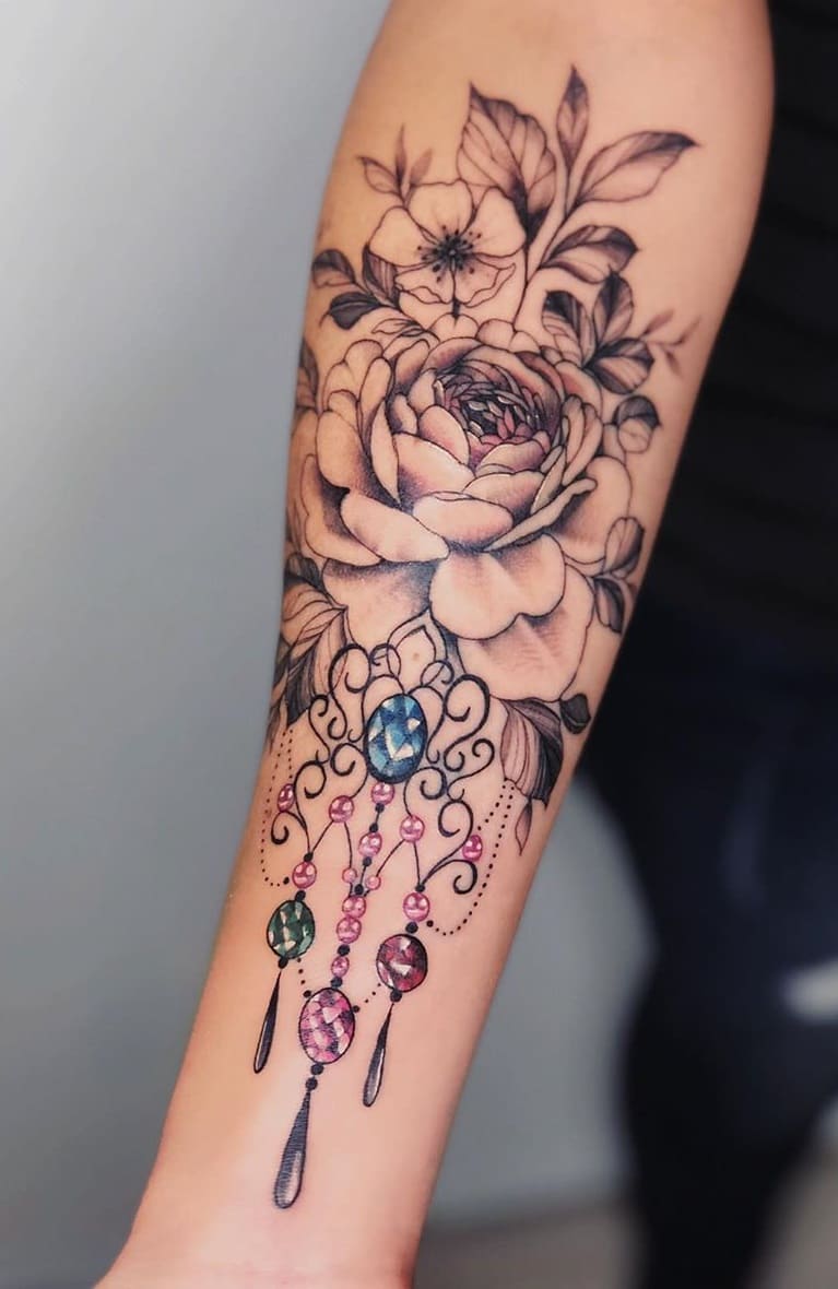 Tatuagens-floridas-no-antebraço-8 