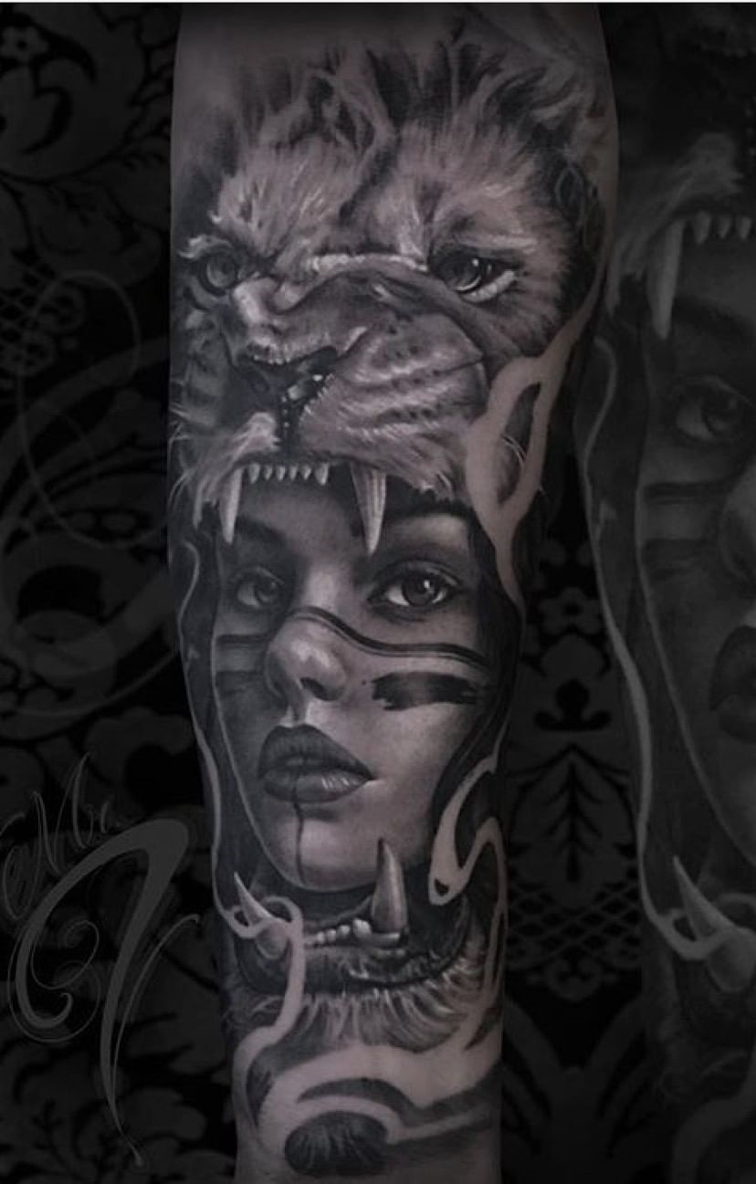 tatuagem-feminina-de-leão-106 