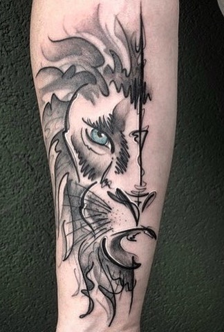tatuagem-feminina-de-leão-110 