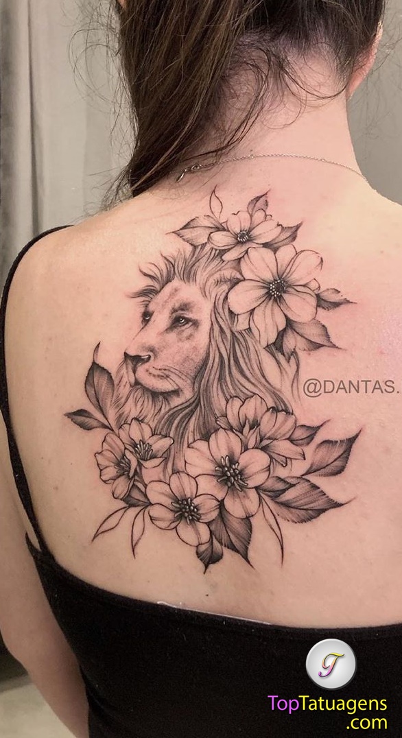 tatuagem-feminina-de-leão-68 