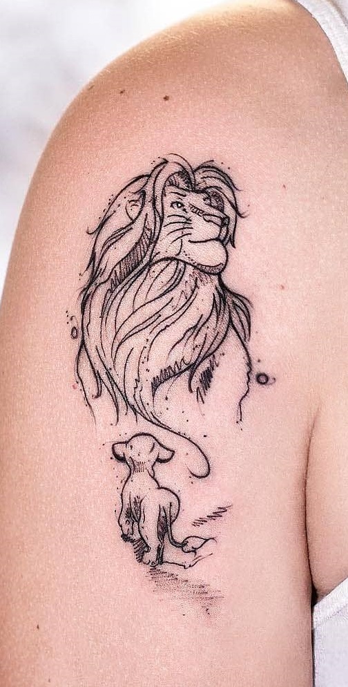 tatuagem-feminina-de-leão-89 