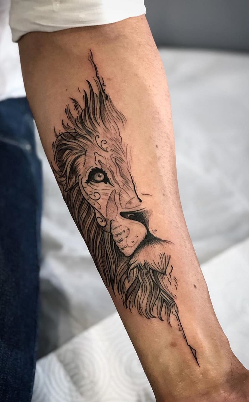 tatuagens-de-leão-masculinas-2 