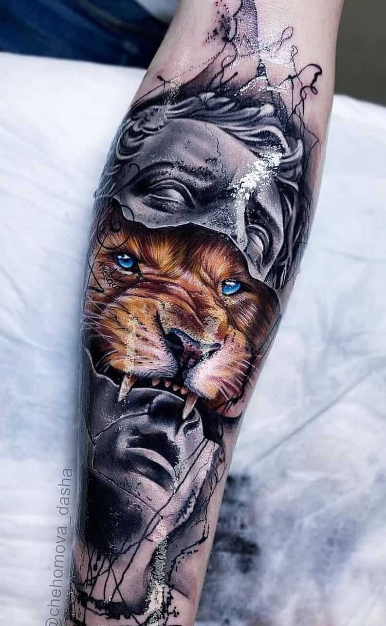 tatuagens-de-leão-masculinas-35 