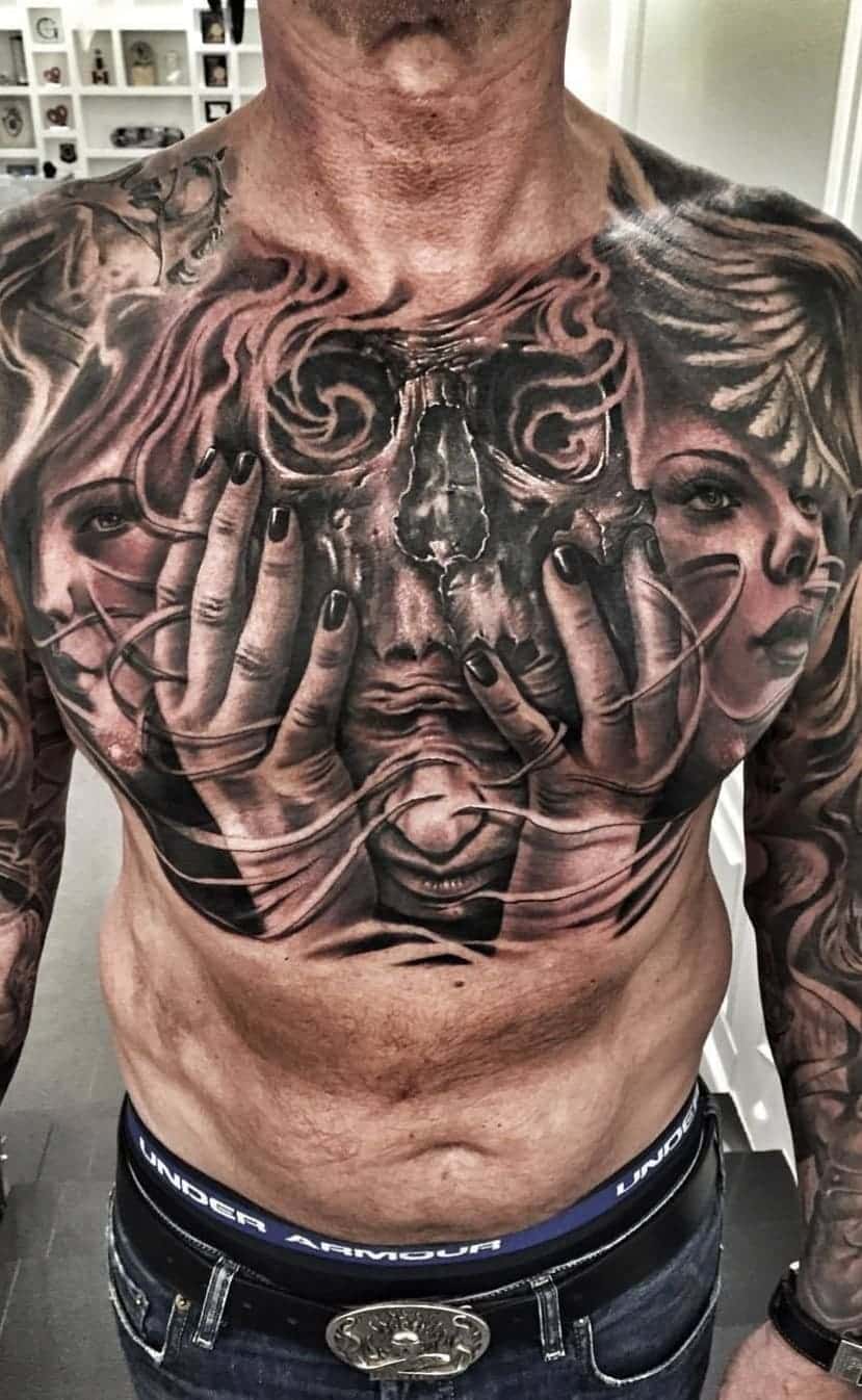 As 20 Melhores tatuagens masculinas no peito da