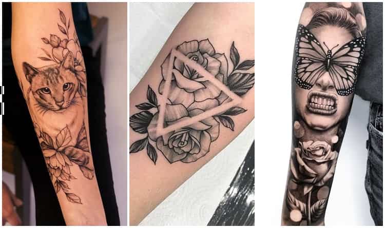 Tatuagens femininas no antebraço → 40 ideias incríveis