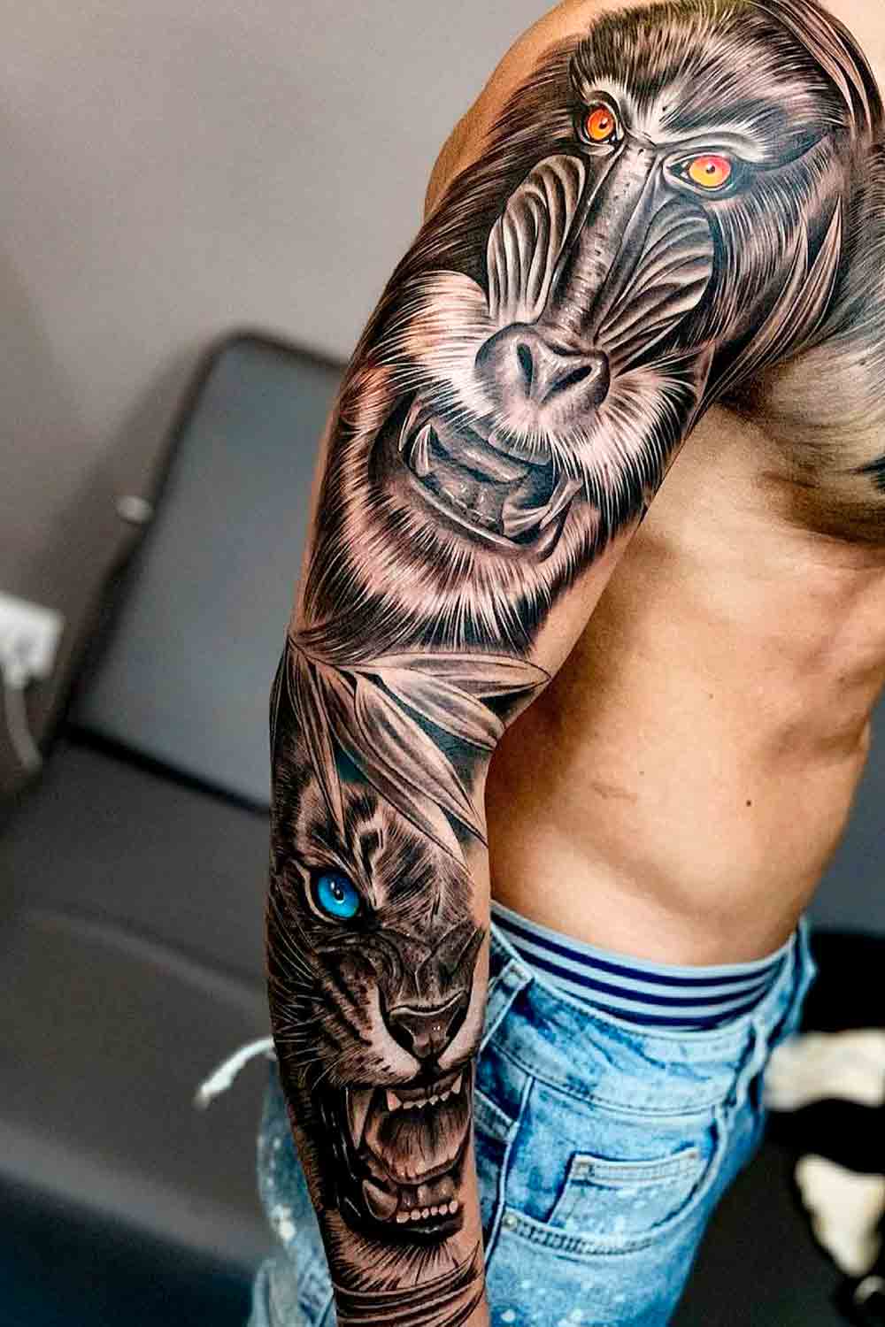 braco-fechado-de-tatuagens-de-tigre 