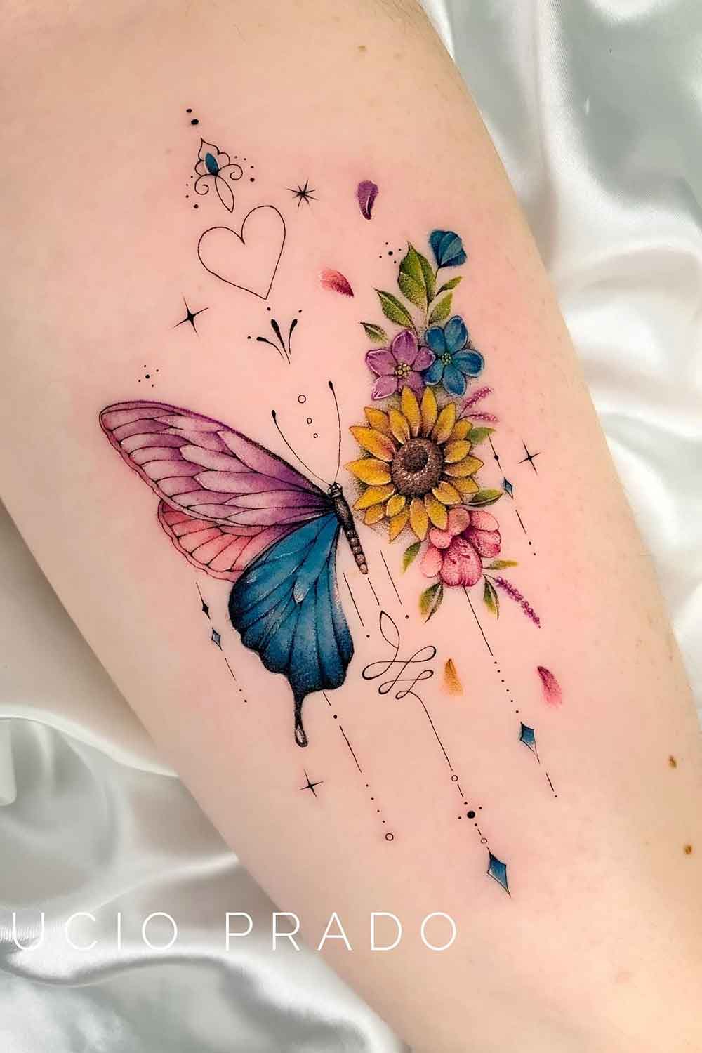 tatuagem-de-borboleta-com-girassol 